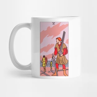 5 of Swords Mug